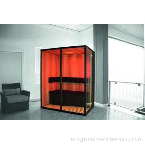 Hemlock Wood Far Infrared Sauna Room with Spot Light for 3